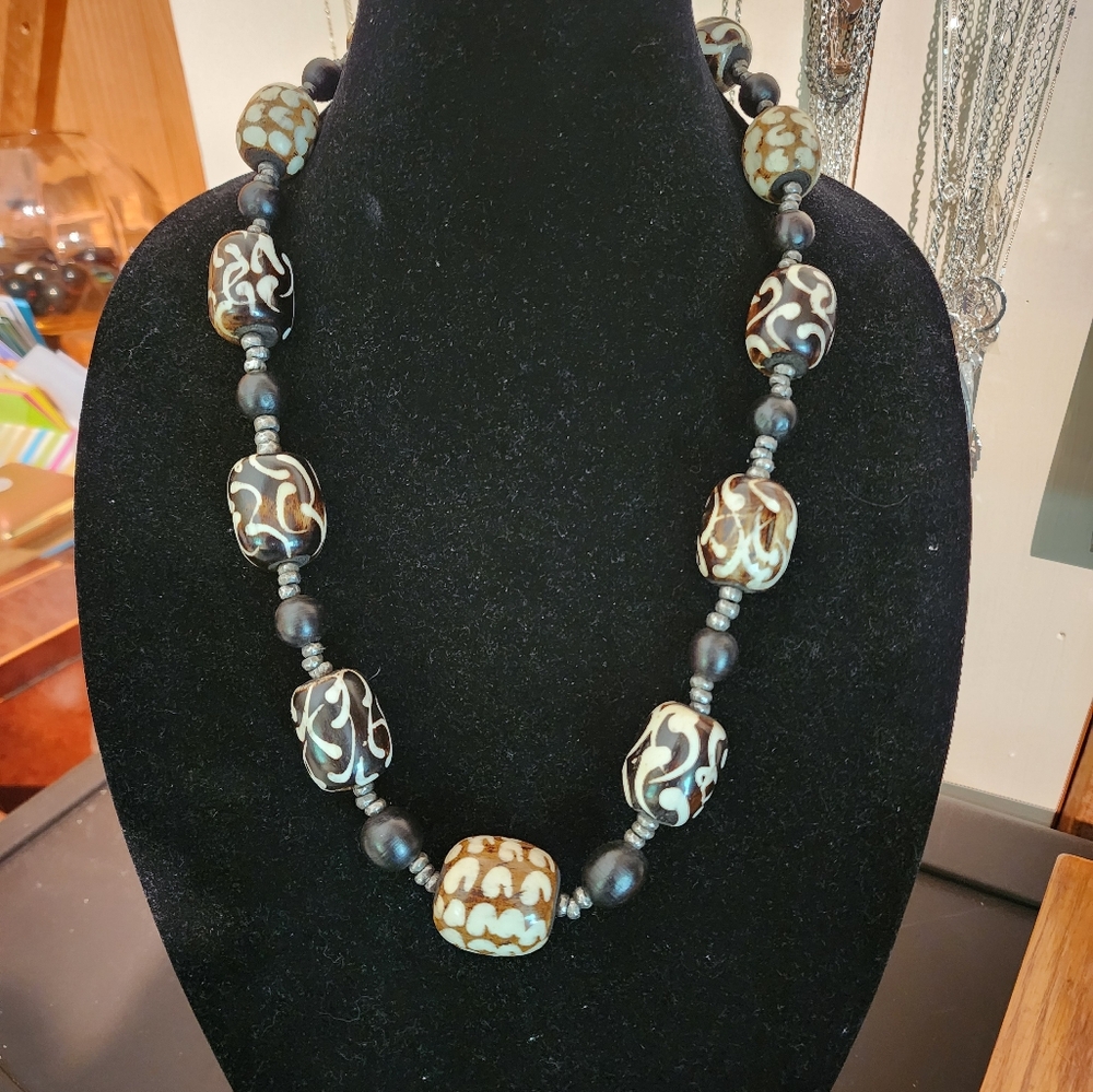 Boho Glass/Stone Necklace